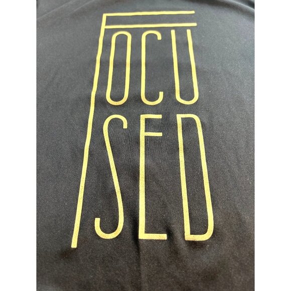 All in Motion Girls Athletic Graphic Top Hi Lo Hem Black/Gold Size M 7/8 - Picture 3 of 5